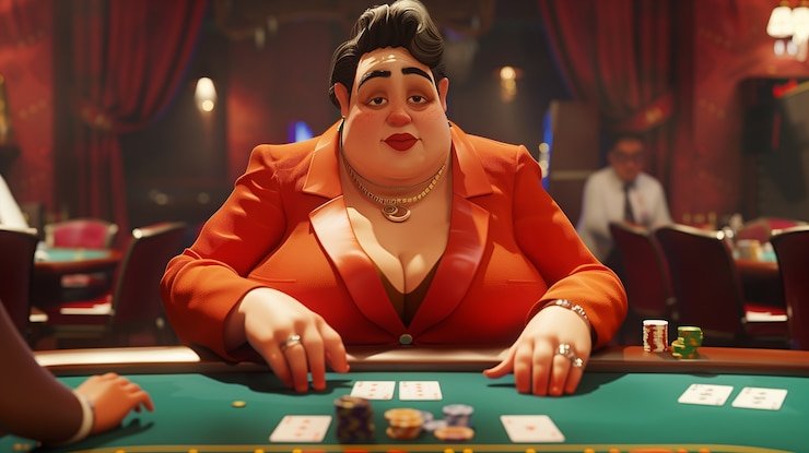Live dealer shaking dice in Super Sic Bo game on gaib4d studio